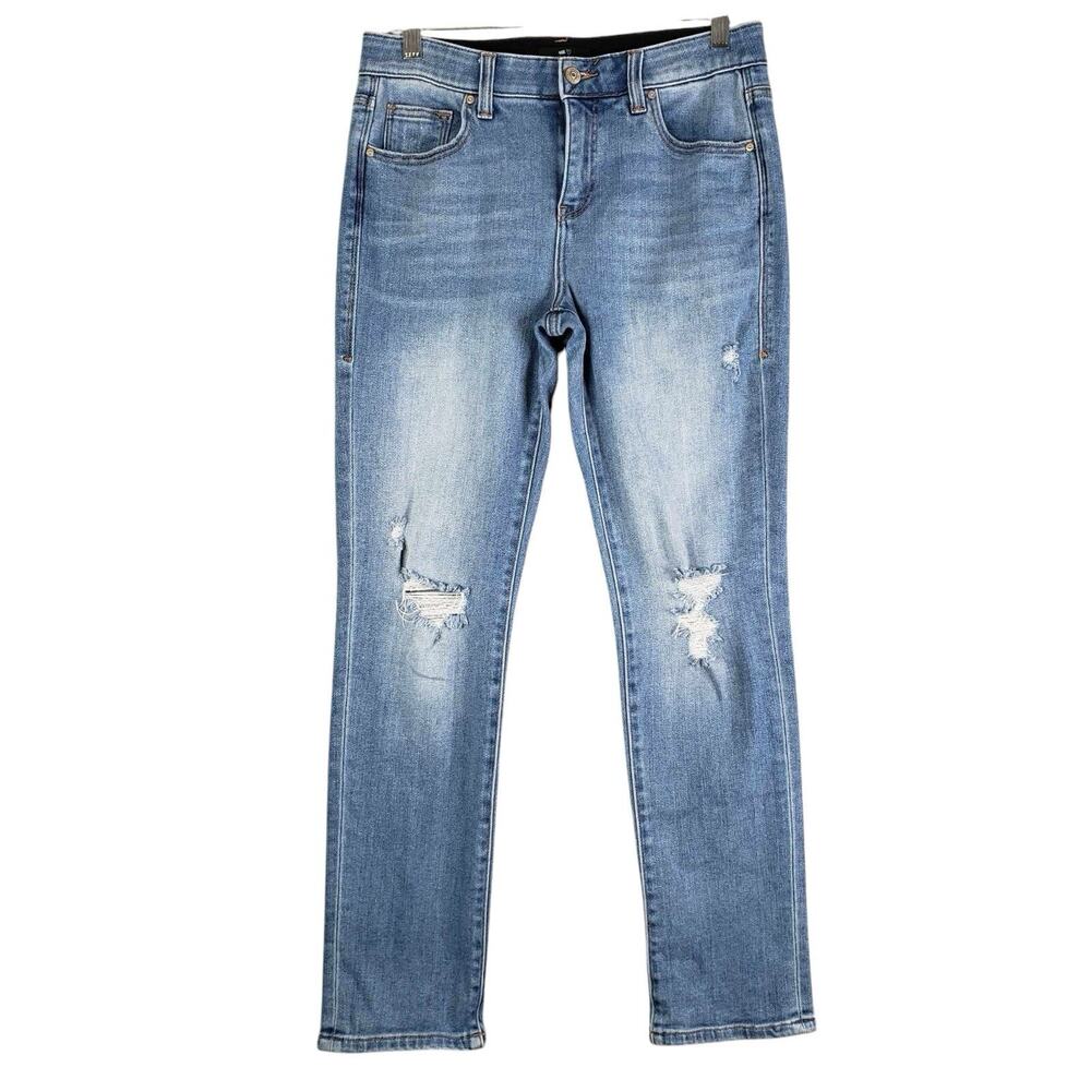 Lularoe Jeans Jean Womens Size 26 Blue Mid Rise Stretch Distressed